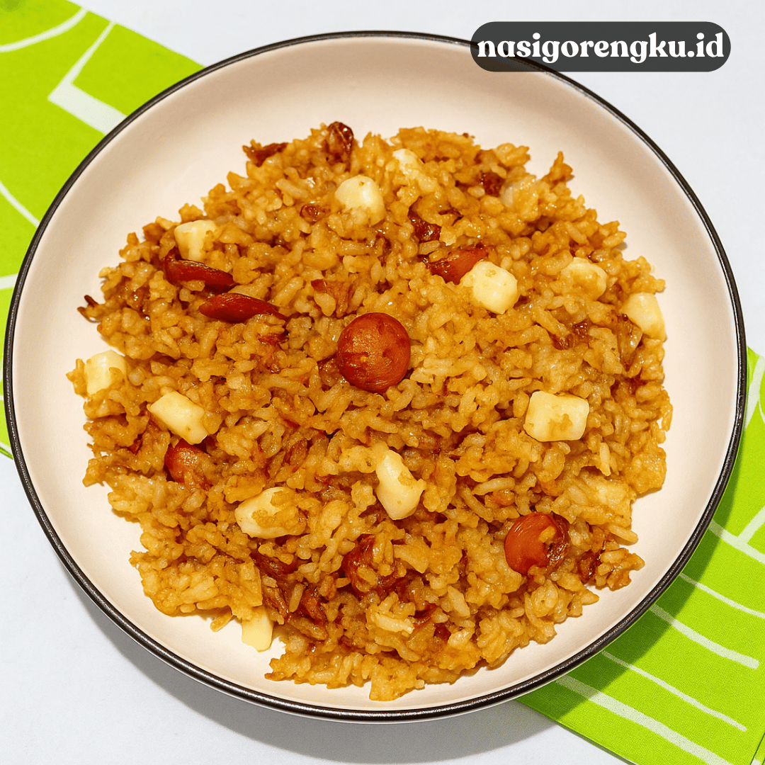 nasi goreng sosis keju